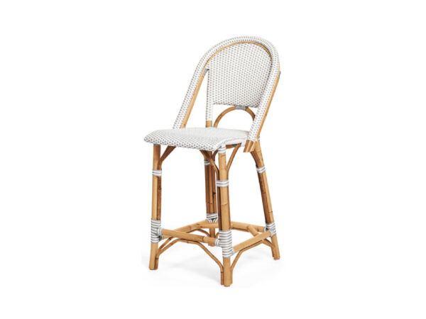 Venice Barstool H66 White-Grey