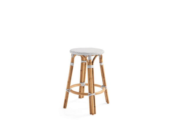 Venice Barstool Without Back H66 White-Grey