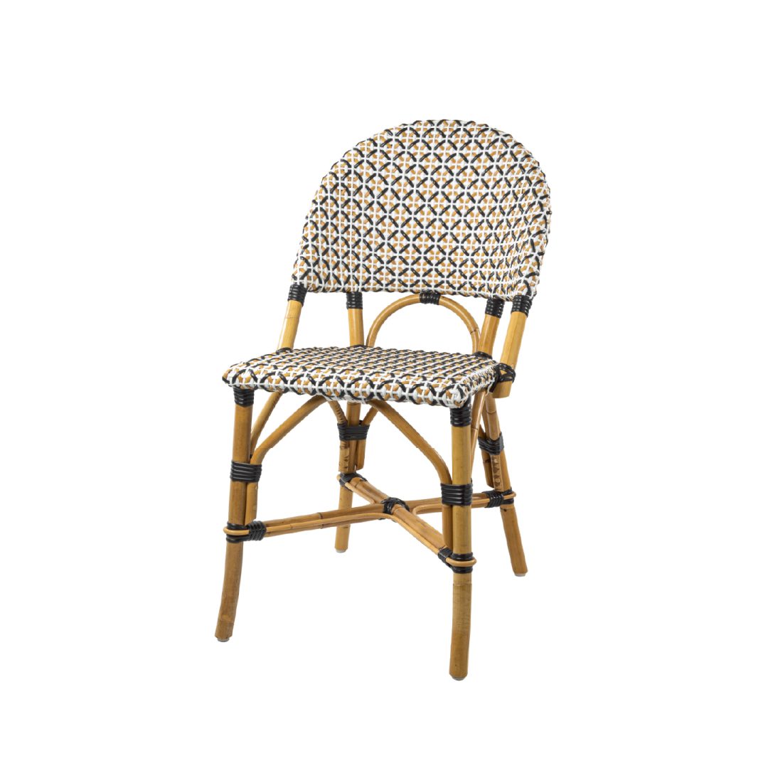 Naples Chair White-Beige-Black-100