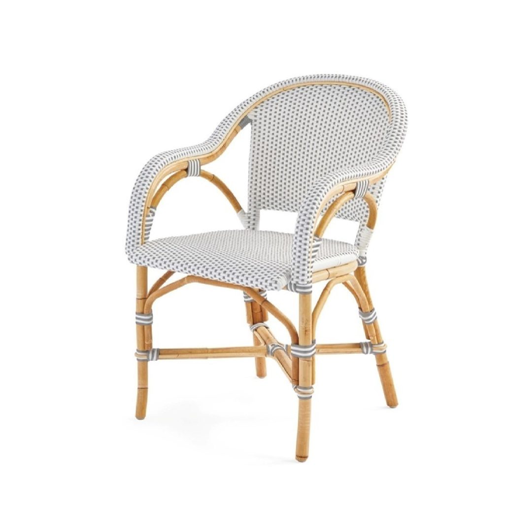 Venice Armchair White-Grey-100